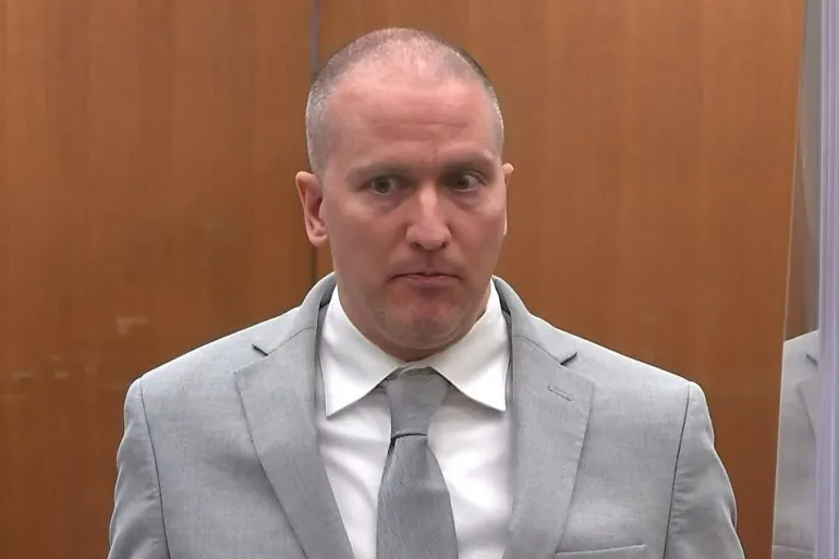 Former Minneapolis police officer Derek Chauvin was found guilty last year of murder in the 2020 killing of George Floyd [Pool via Reuters]