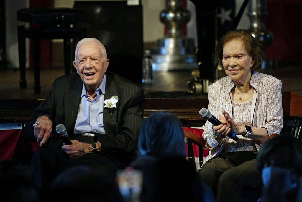 Rosalynn Carter, wife of Jimmy Carter, joins husband in hospice care