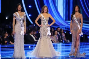 Glamorous Finalists: Miss Nicaragua, Miss Australia, Miss Thailand Sparkle in Embellished Gowns