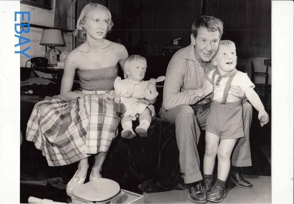 Burgess Meredith w/wife Kaja Sundsten Photo From Original Negative with children | eBay