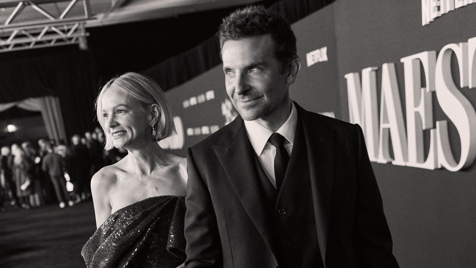 Bradley Cooper and Carey Mulligan at the red carper premiere of Maestro.