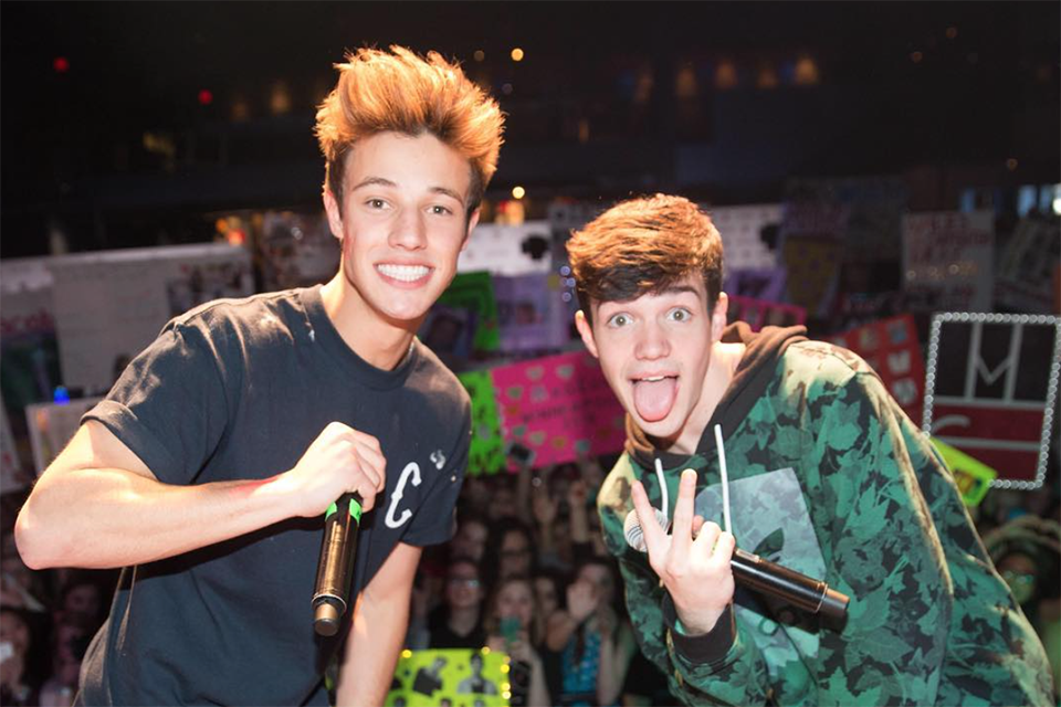 Cameron Dallas Supports Aaron Carpenter\'s Music Career | TigerBeat