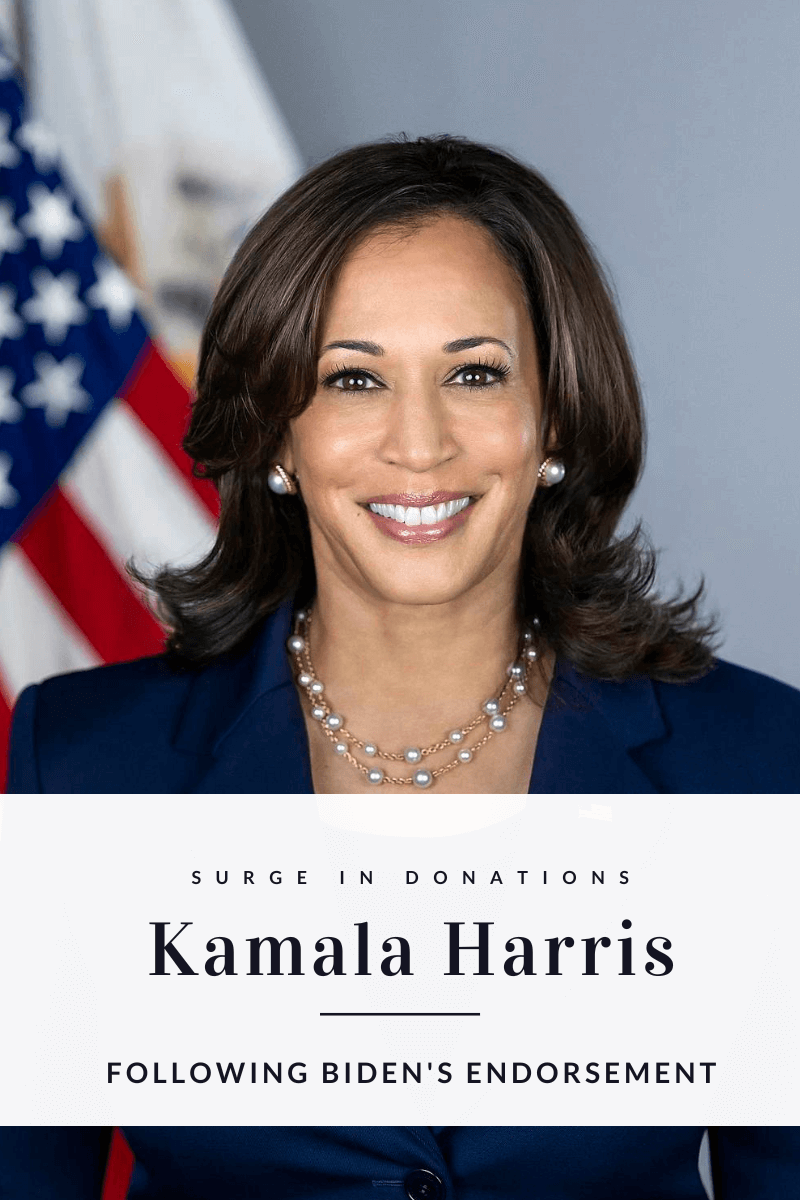 Kamala Harris Sees Surge in Donations Following Biden's Endorsement